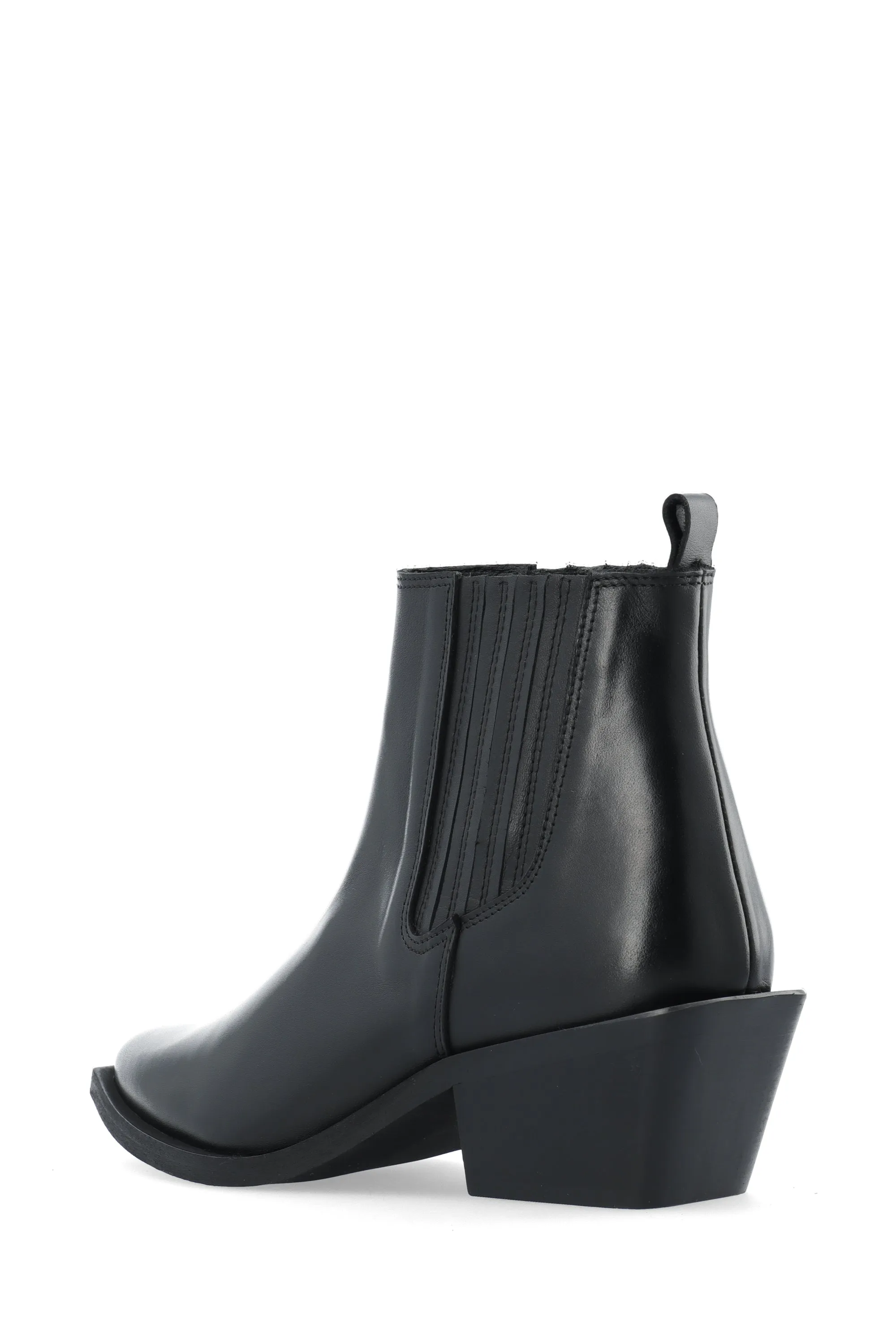 Biamona Western Boot Low Chelsea Crust - Black