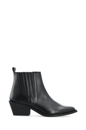 Biamona Western Boot Low Chelsea Crust - Black