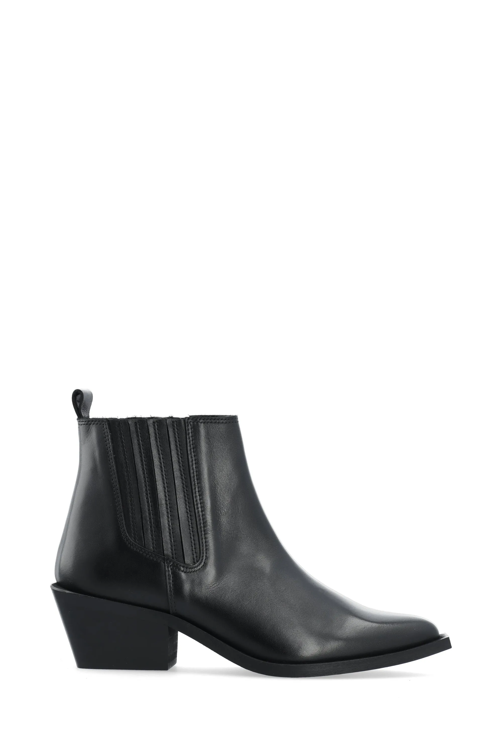 Biamona Western Boot Low Chelsea Crust - Black