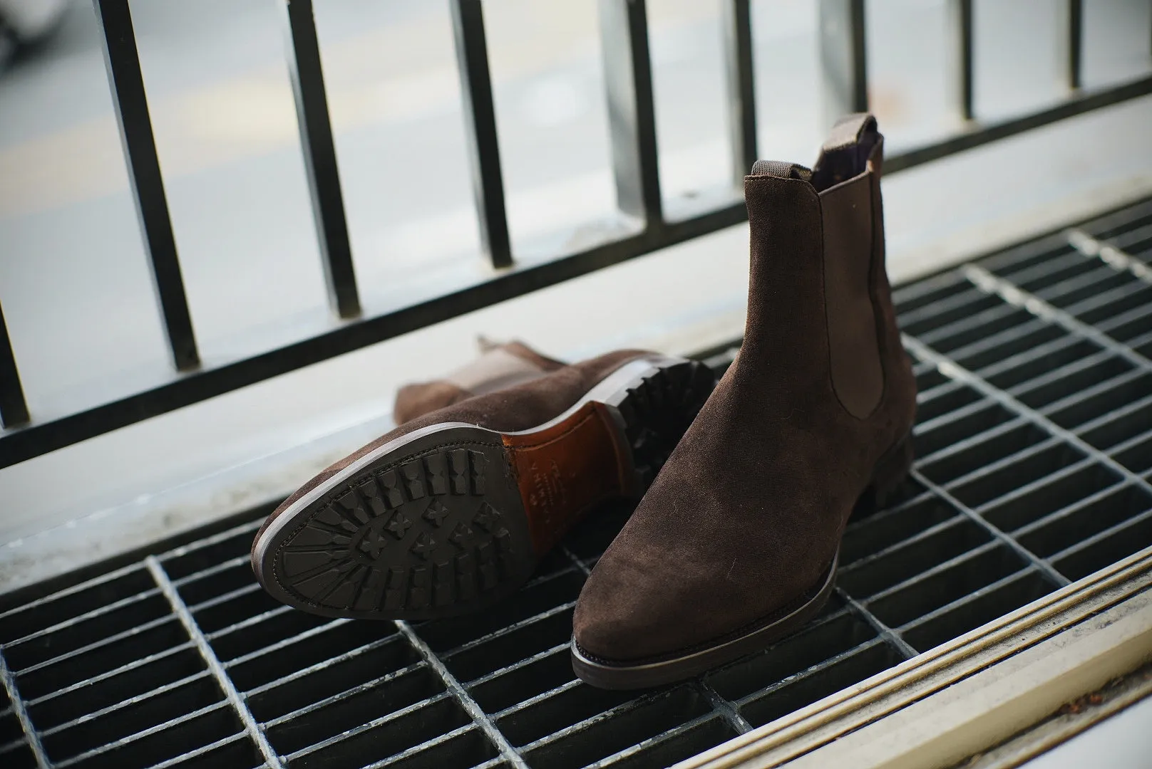 Carmina - Brown Suede Wholecut Chelsea Boots Inca Last