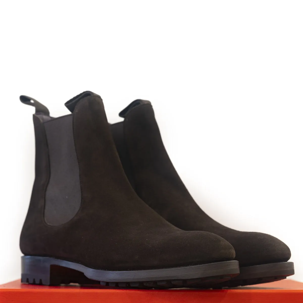 Carmina - Brown Suede Wholecut Chelsea Boots Inca Last