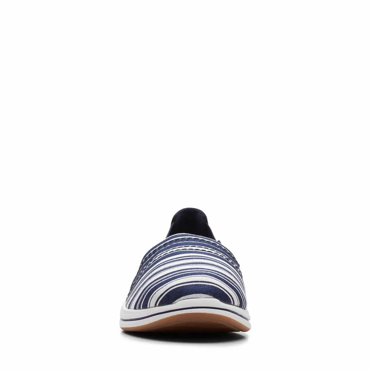 Clarks Women's Breeze Step Slip Ons- Navy/ White