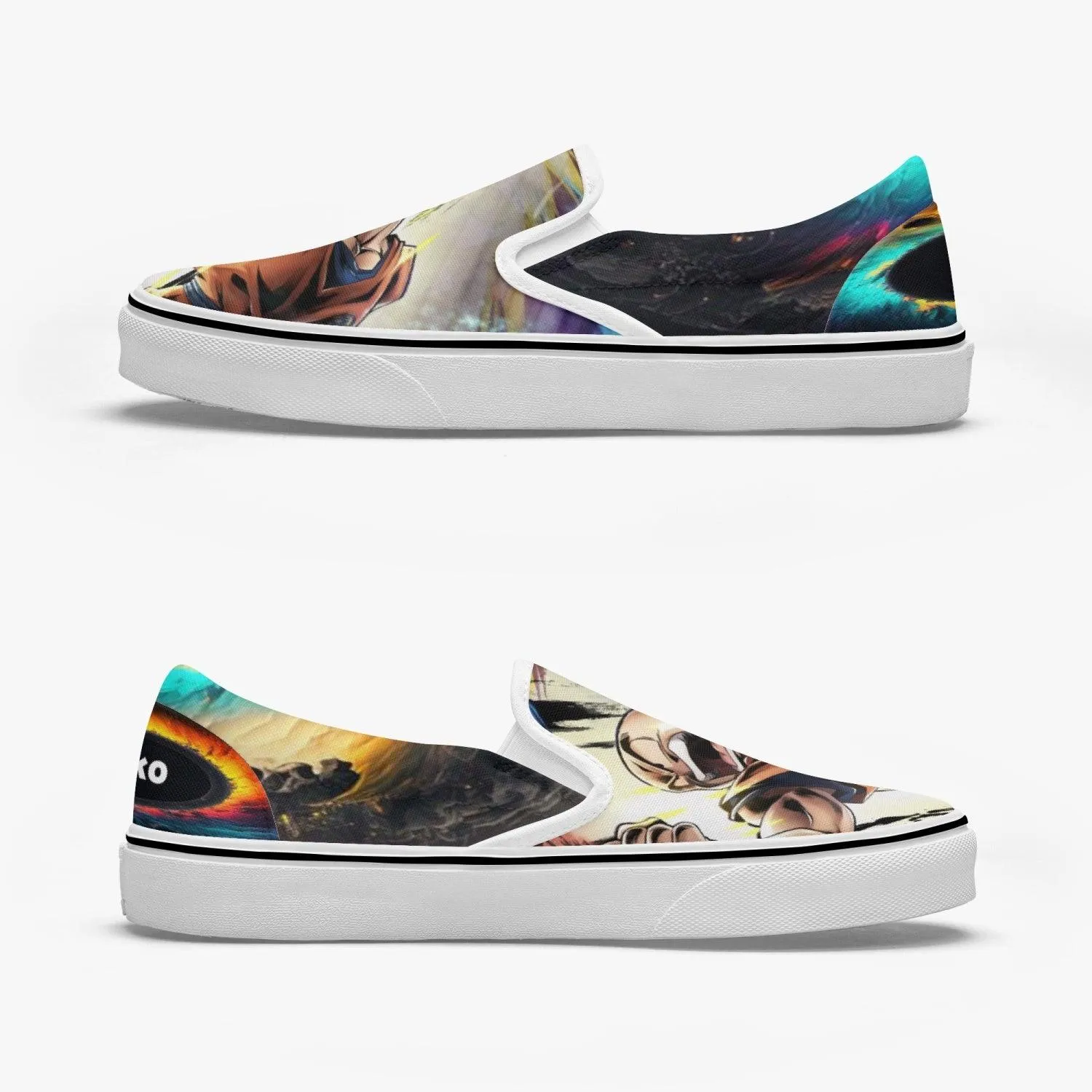Dragon Ball Z Krillin Slip Ons Anime Shoes