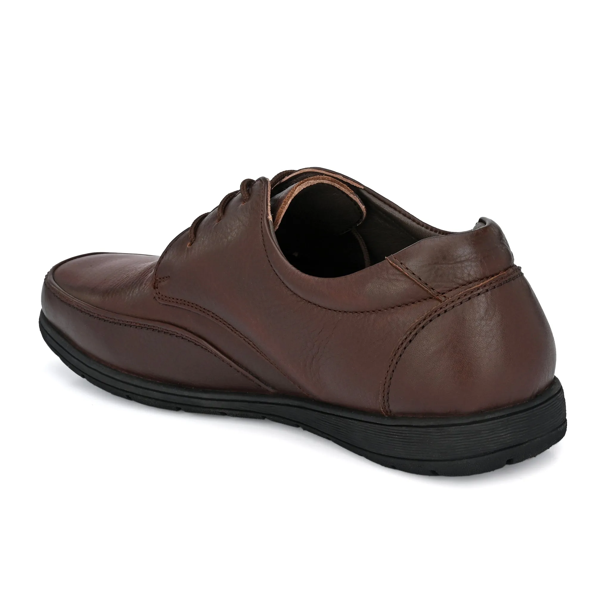 Egoss Casual Derby Lace Up Leather Shoes For Men