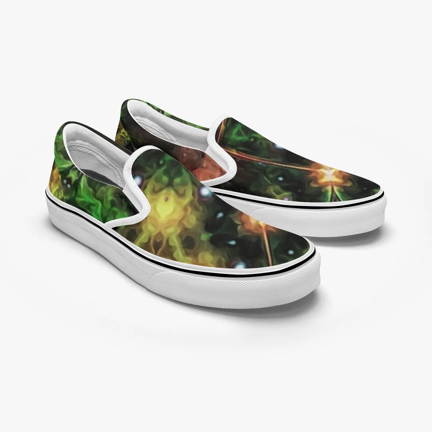 Eostarra Split-Style Psychedelic Slip-On Shoes