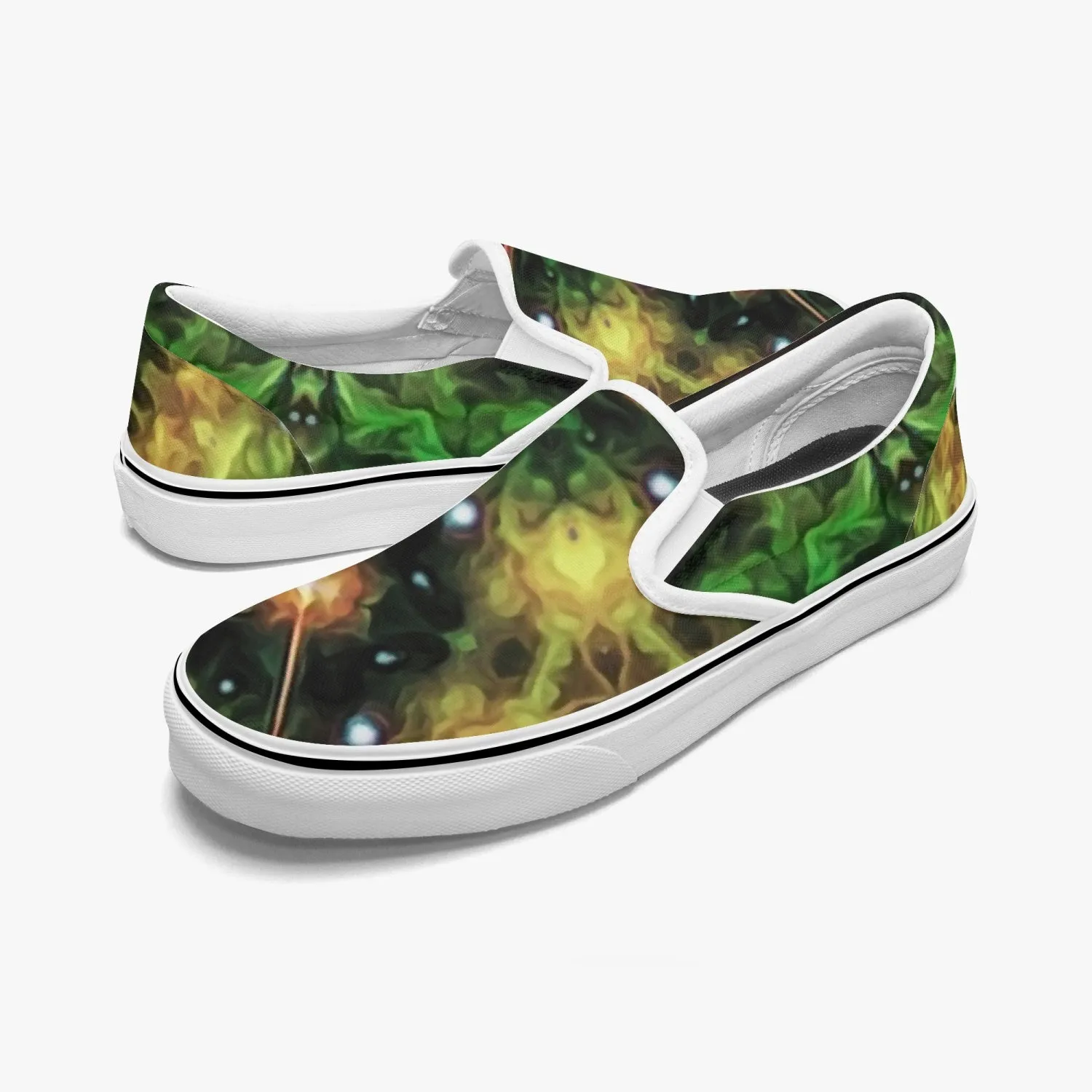 Eostarra Split-Style Psychedelic Slip-On Shoes
