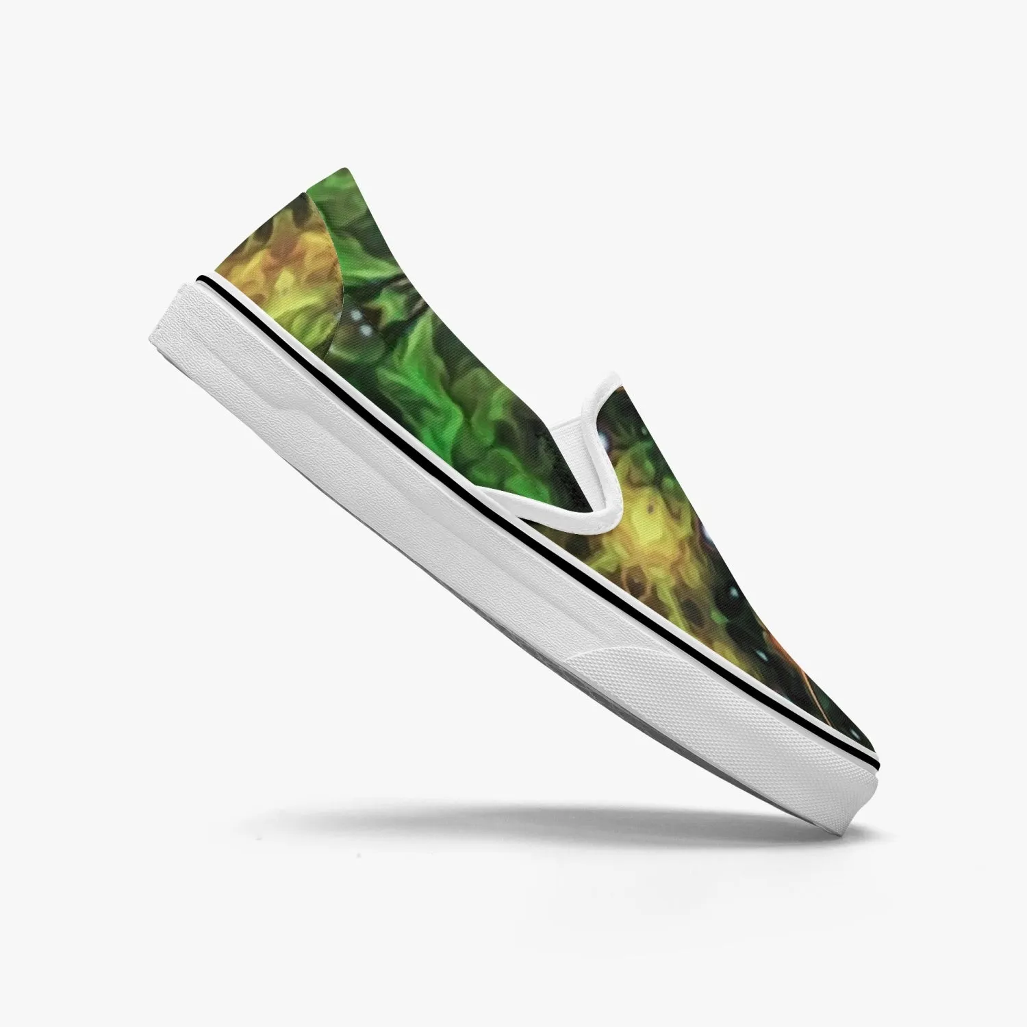 Eostarra Split-Style Psychedelic Slip-On Shoes