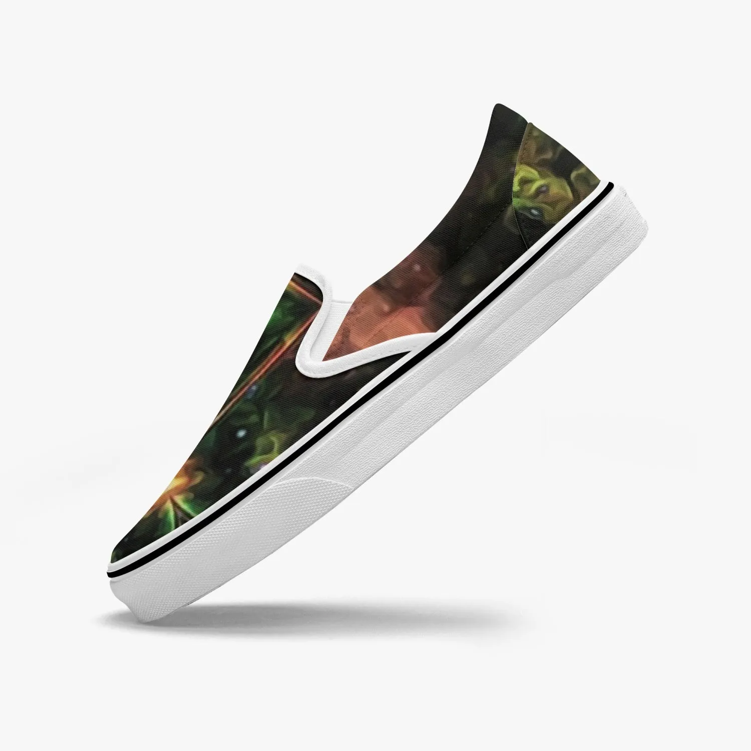 Eostarra Split-Style Psychedelic Slip-On Shoes