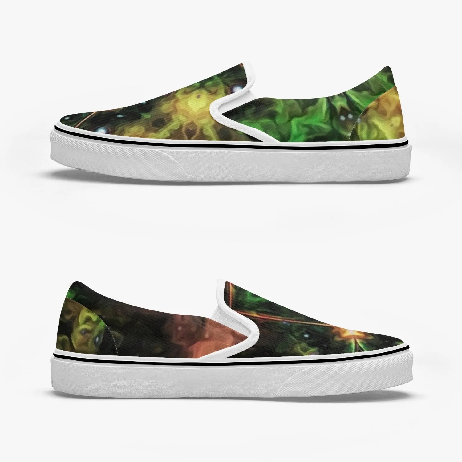 Eostarra Split-Style Psychedelic Slip-On Shoes
