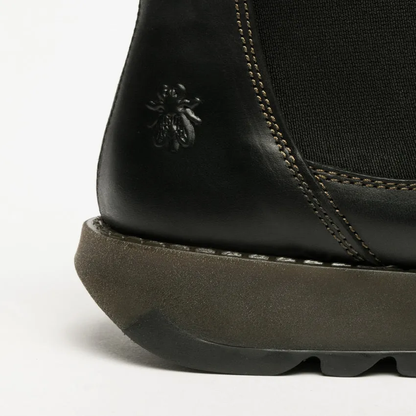 Fly London Women's Salv Chelsea Ankle Boots Black