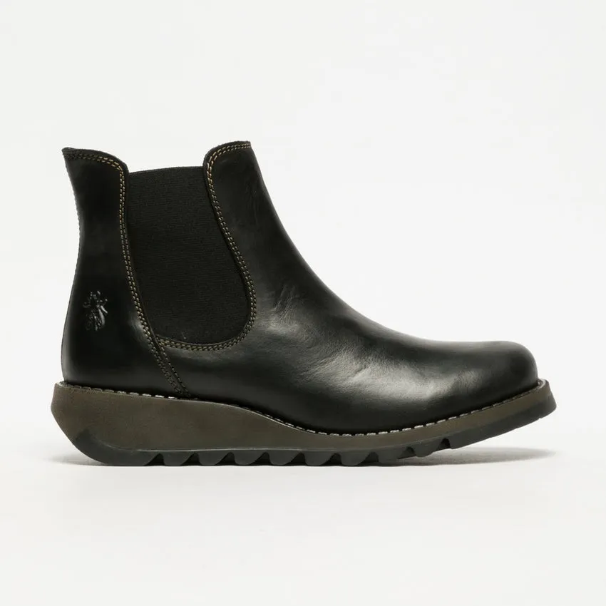 Fly London Women's Salv Chelsea Ankle Boots Black