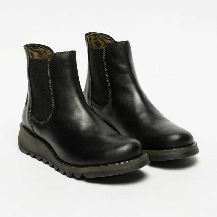 Fly London Women's Salv Chelsea Ankle Boots Black