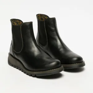 Fly London Women's Salv Chelsea Ankle Boots Black