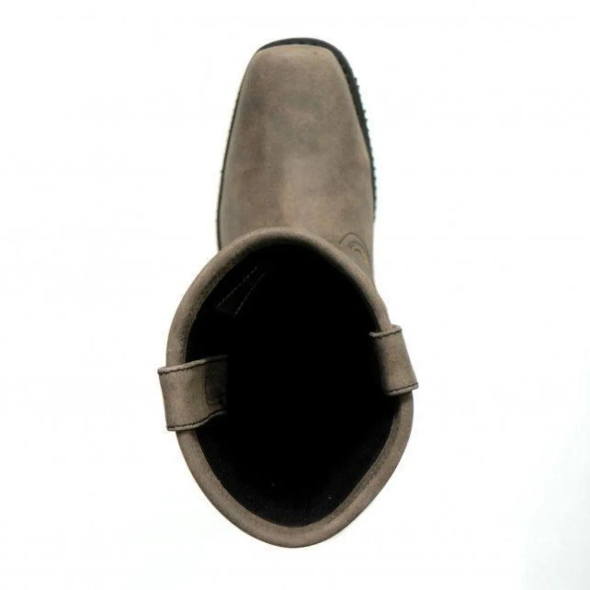 Hot Leathers Men's 11" Tall Harness Boots Stone-Wash Brown
