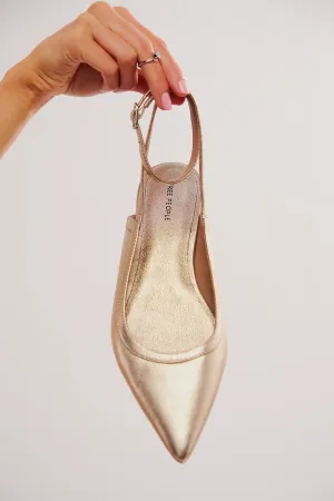 Jules Point Flat - Gold