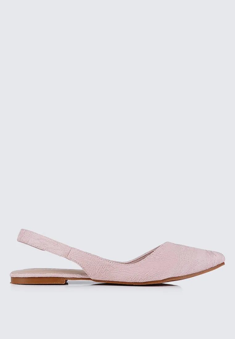 Kate Floral Comfy Ballerina In Blush