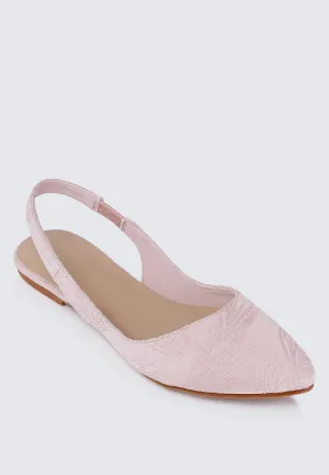 Kate Floral Comfy Ballerina In Blush