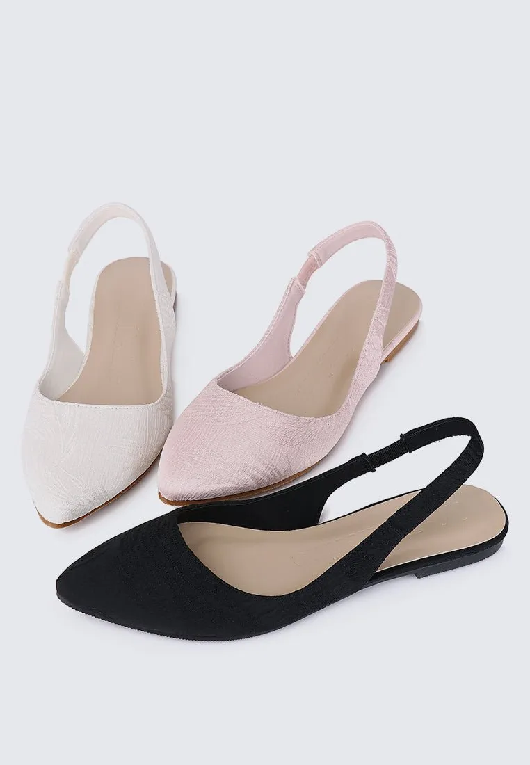 Kate Floral Comfy Ballerina In Blush