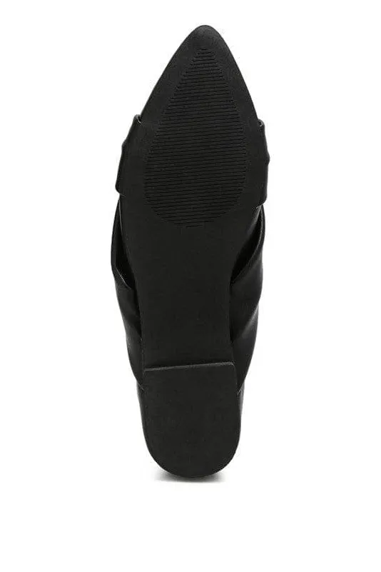 LONDON RAG: Norma Knot Detail Elasticated Ballet Flats, 2 Colors