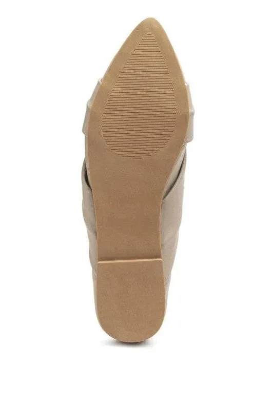 LONDON RAG: Norma Knot Detail Elasticated Ballet Flats, 2 Colors