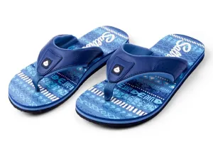 Saltrock Mens Marks Aztec Style Print Flip Flops - Blue