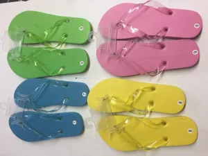 unisex flip flops - solid colors Case of 72